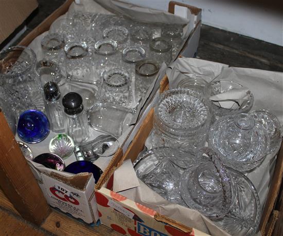 2 boxes of mixed glassware